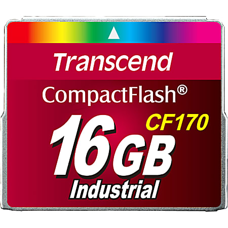 Transcend CF170 16 GB CompactFlash - 91.59 MB/s Read - 20.76 MB/s Write