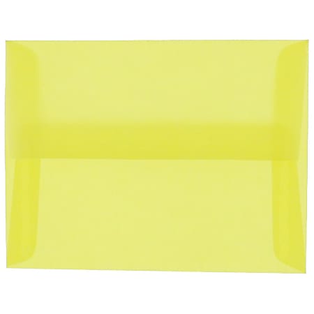 JAM Paper® Translucent Envelopes, #4 Bar (A1), Gummed