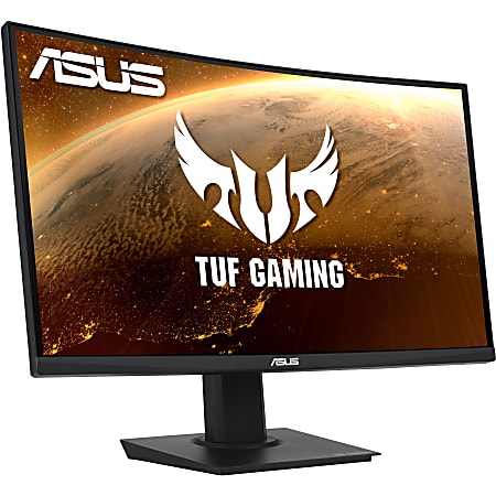 TUF VG24VQE 24" Class Full HD Curved Screen Gaming LCD Monitor - 16:9 - Black - 23.6" Viewable - Vertical Alignment (VA) - VG24VQE