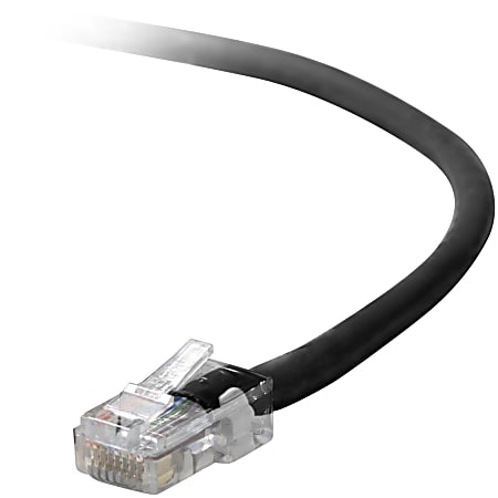 Belkin Cat5e Patch Cable - RJ-45 Male - RJ-45 Male - 30ft - Black