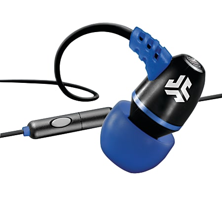 JLab JBuds Metal Earbuds BlackElectric Blue Office Depot