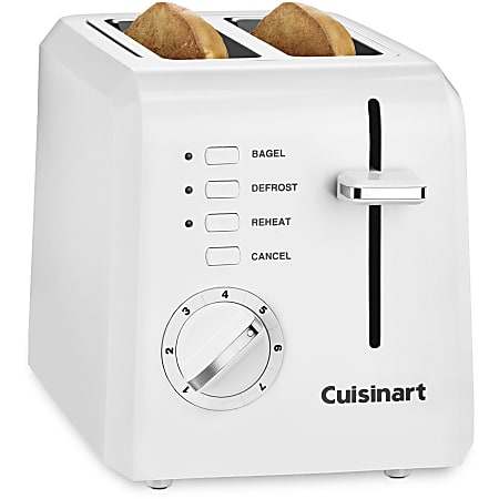 Cuisinart Slice Wide Slot Toaster White ODP Business Solutions