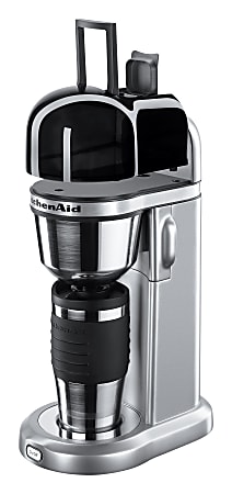 KitchenAid Personal Coffee Brewer Silver Office Depot