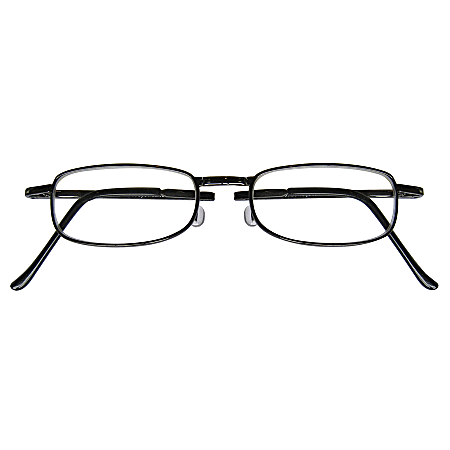 Zoom Eyeworks Reading Eyewear, Folding Reader, Black, +1.50