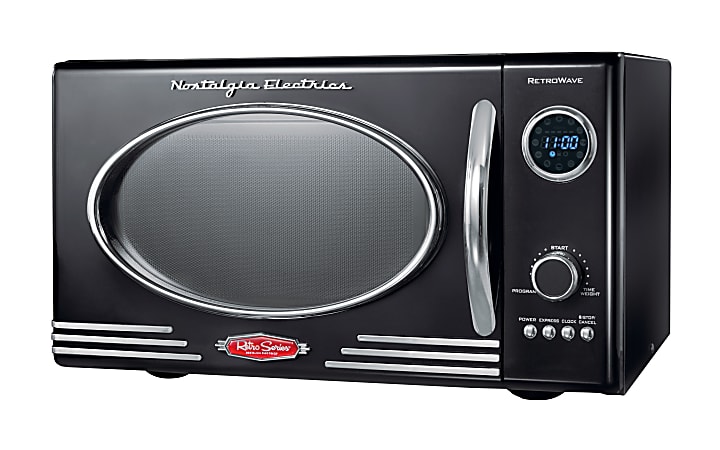 Nostalgia Electrics™ Retro Series™ 0.9 cu ft Countertop Microwave, Black