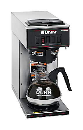 BUNN VPR 12-Cup Commercial Pour-Over Coffee Maker with 2 Glass Carafes