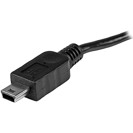 StarTech.com 8in USB OTG Cable Micro USB to Mini USB MM USB OTG Adapter 8  inch - Office Depot