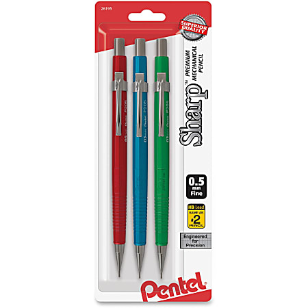 Pentel® Sharp Premium Mechanical Pencils, HB Lead, Fine