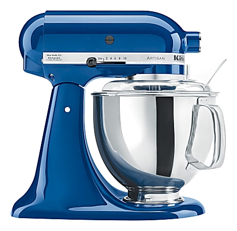 KitchenAid Artisan Design Series 5 Quart Tilt Head Stand Mixer with Glass  Bowl - Office Depot