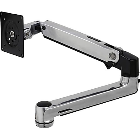 Ergotron Mounting Arm for Flat Panel Display, Notebook - Silver - Adjustable Height - 2 Display(s) Supported - 32" Screen Support - 25 lb Load Capacity