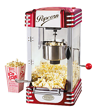 Nostalgia Electrics™ Retro-Style Kettle Popcorn Maker, Red