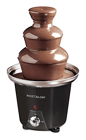 Nostalgia Electrics™ Mini Chocolate Fondue Fountain, Black