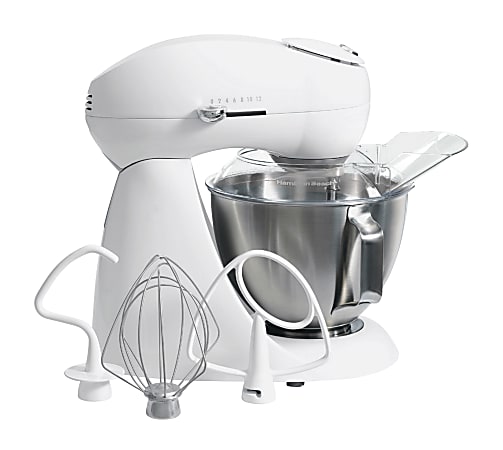 Hamilton Beach Eclectrics All-Metal Stand Mixer, Sugar White