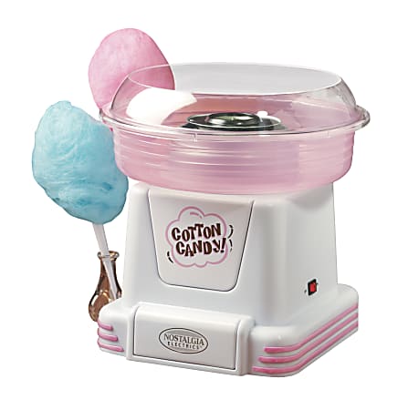 Nostalgia Electrics™ Hard & Sugar-Free Candy/Cotton Candy Maker, Pink/White