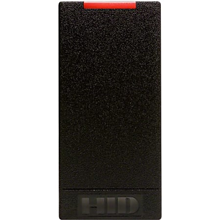 HID iCLASS R10 6100C Smart Card Reader - Contactless - Cable - 3.25" Operating Range - Wiegand, Pigtail - Mullion Mount, Surface Mount - Black
