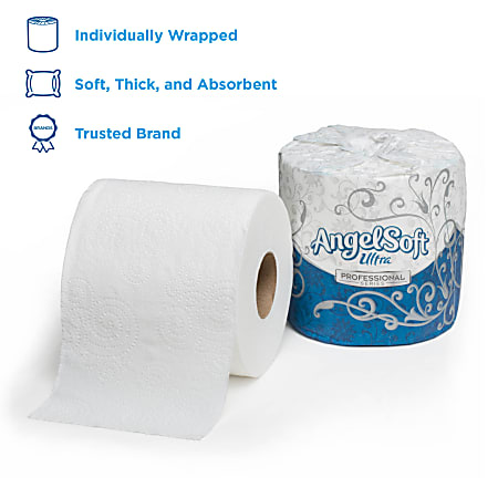 Angel Soft Professional Series by GP PRO Premium 2 Ply Toilet Paper 450  Sheets Per Roll Pack Of 20 Rolls - Office Depot
