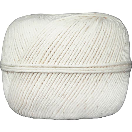 Quality Park All-Purpose Tying Twine - Cotton - 10 Ply(s) - 475 ft Length - White
