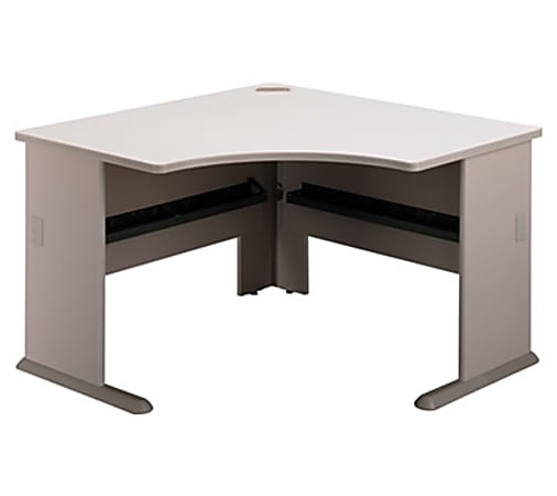 OfficePro Collection, Corner Desk Assembled, Pewter