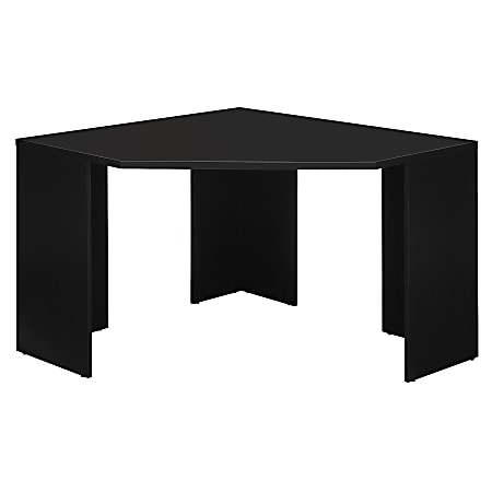 Bush Furniture Stockport Corner Desk, Classic Black, Standard Delivery