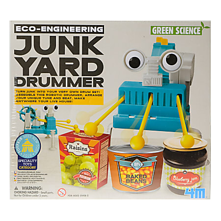 4M Green Science Junk Yard Drummer Robotics Kit
