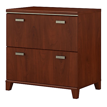 Bush Business Furniture Tuxedo 29-5/8"W Lateral 2-Drawer File Cabinet, Hansen Cherry