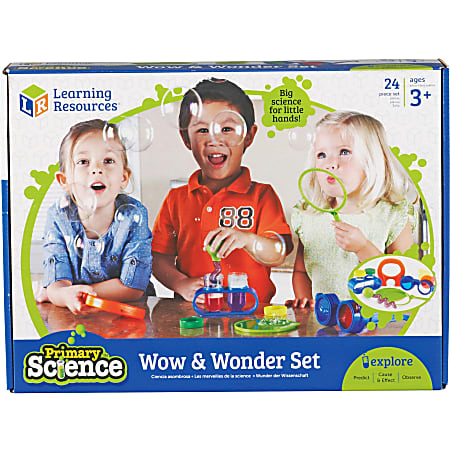 Learning Resources Wow Science Set - Theme/Subject: Learning - Skill Learning: Color Identification, Magnetism, Science Experiment, Fine Motor, Investigation, Motor Skills - 3-7 Year