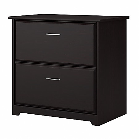 Bush Business Furniture Cabot 31-3/8"W x 19-2/3"D Lateral 2-Drawer File Cabinet, Espresso Oak, Standard Delivery