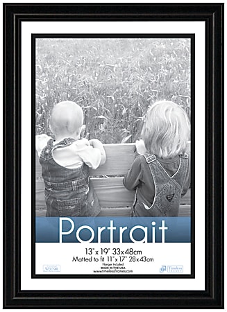 Timeless Frames® Lauren Frame, Portrait, 13" x 19", Black