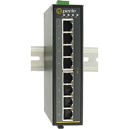Perle IDS-108F-DM2ST2 - Industrial Ethernet Switch - 10 Ports - 10/100Base-TX, 100Base-FX - 2 Layer Supported - Rail-mountable, Panel-mountable, Wall Mountable - 5 Year Limited Warranty