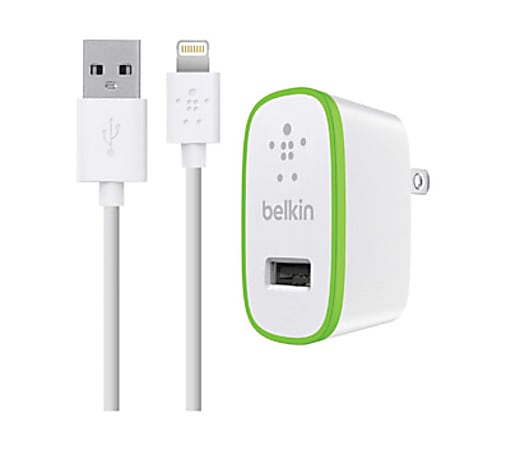 Belkin iPhone and iPad Lightning Cable and Wall Charger (White)