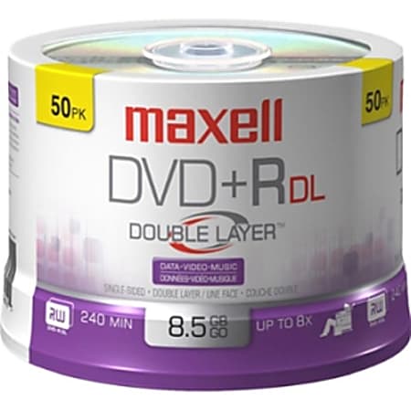 Maxell 8x DVD+R Double Layer Media