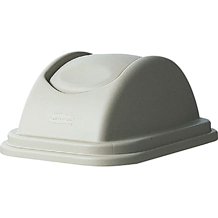 Rubbermaid Untouchable Lid - Dome - Plastic - 1 Each - Beige