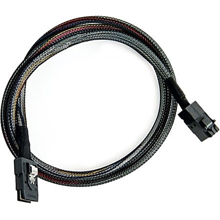 Microchip Adaptec Mini-SAS/Mini-SAS HD Data Transfer Cable - 3.28 ft Mini-SAS/Mini-SAS HD Data Transfer Cable for Backplane - SFF-8643 Mini-SAS HD - SFF-8087 Mini-SAS