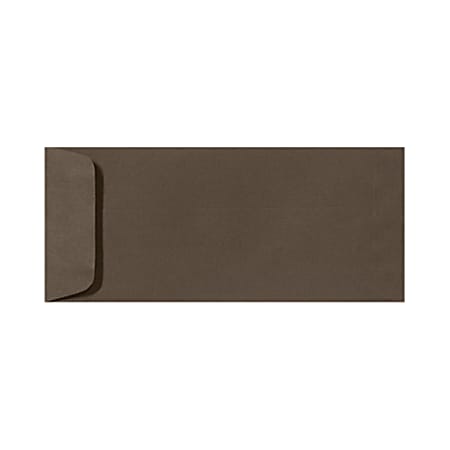 LUX Open-End Envelopes, #10, Peel & Press Closure, Chocolate Brown, Pack Of 1,000