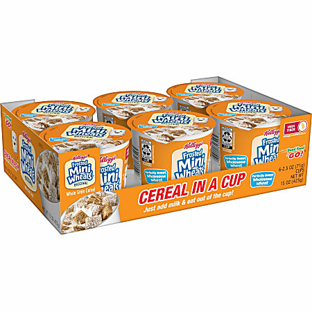Frosted Mini Wheats Breakfast Cereal, Frosted Mini Wheats, Single-Serve, 6/Box