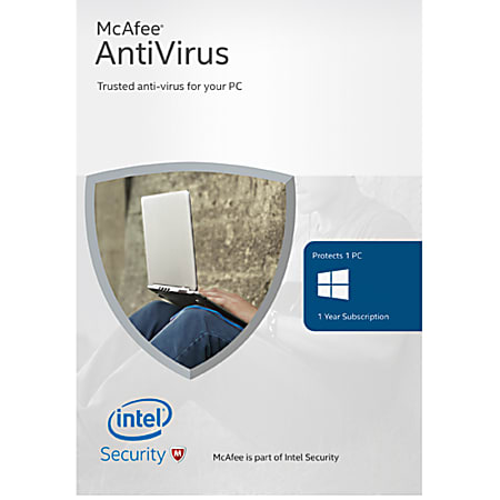 McAfee® Antivirus Basic 2016, For 1 PC, 1-Year Subscription, Download Version