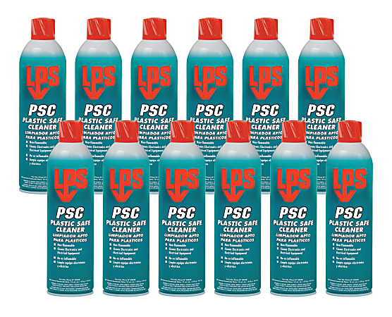 LPS PSC Plastic Safe Aerosol Cleaner, 18 Oz Can, Case Of 12