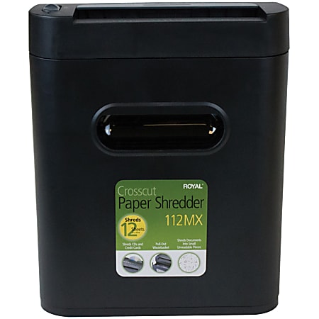 Royal® 12 Sheet Cross-Cut Shredder, 112MX