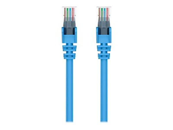 Belkin - Patch cable - RJ-45 (M) to RJ-45 (M) - 4 ft - UTP - CAT 5e - booted, snagless - blue - for Omniview SMB 1x16, SMB 1x8; OmniView IP 5000HQ; OmniView SMB CAT5 KVM Switch