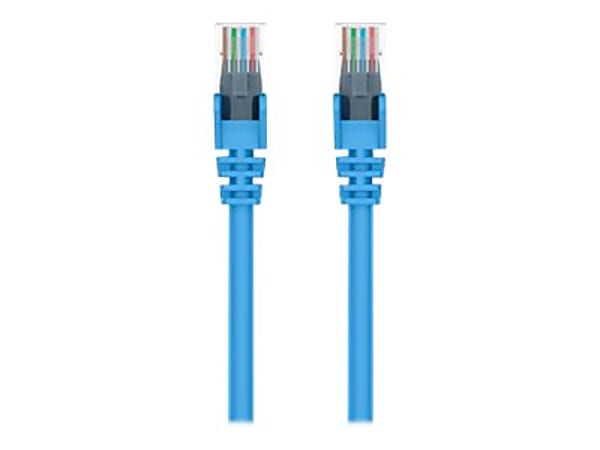 Belkin - Patch cable - RJ-45 (M) to RJ-45 (M) - 4 ft - UTP - CAT 5e - booted, snagless - blue - for Omniview SMB 1x16, SMB 1x8; OmniView IP 5000HQ; OmniView SMB CAT5 KVM Switch