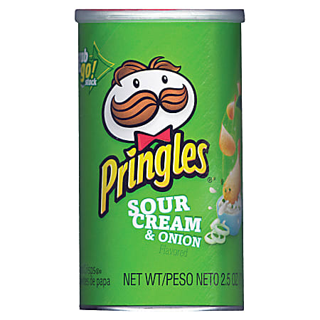 Pringles&reg; Sour Cream &amp; Onion Potato Chips, 2.5 Oz