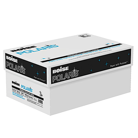 Boise POLARIS® Premium Inkjet Or Laser Paper, 3 Reams, White, Tabloid Extra Size (18"x12"), 500 Sheets Per Ream, FSC® Certified, 28 Lb,  98 Brightness