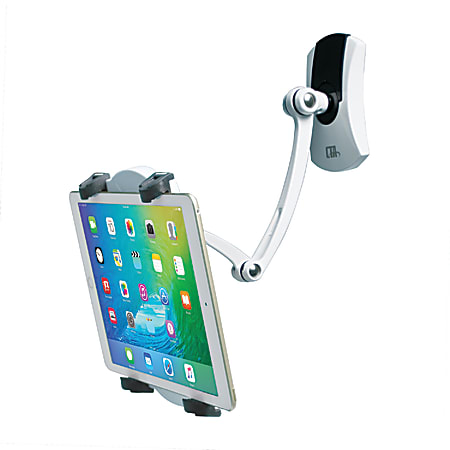 CTA Digital Wall Under Cabinet Desk Mount For Tablets W/ 2 Mounting Bases - 12" Screen Support