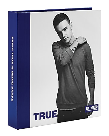 One Direction Limited Edition 1D + OD Together Round Ring Binder, Liam - True, Navy Blue