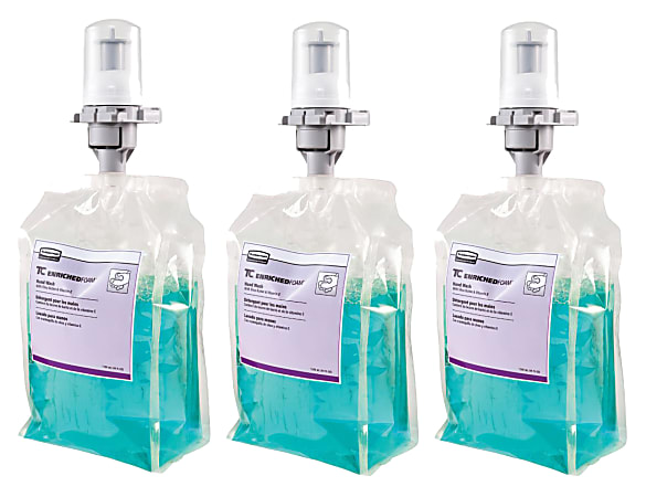 Rubbermaid® Flex System Enriched Foam Hand Wash Soap, 9.92 Oz, Case Of 3 Bottles