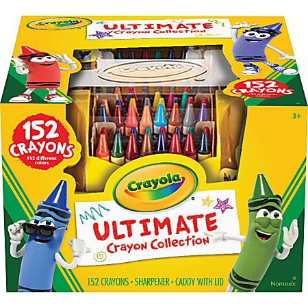 Crayola Ultimate Crayon Case Assorted Colors Pack Of 152 - Office