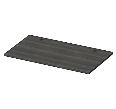 Lorell® Kingsley Open Desking Work Surface, 47 1/2" x 23 5/8", Weathered Charcoal