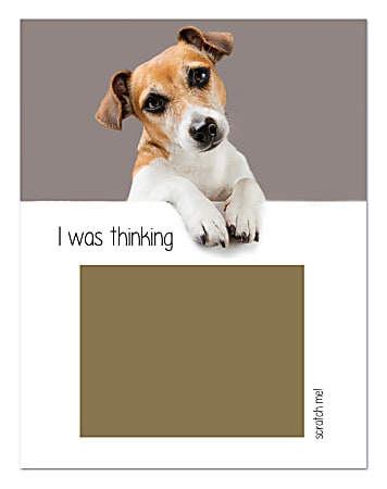 Great Papers!® Scratch-Off Note Cards And Envelopes, 4 1/4" x 5 1/2", I Was Thinking, Pack Of 3 Cards And Envelopes