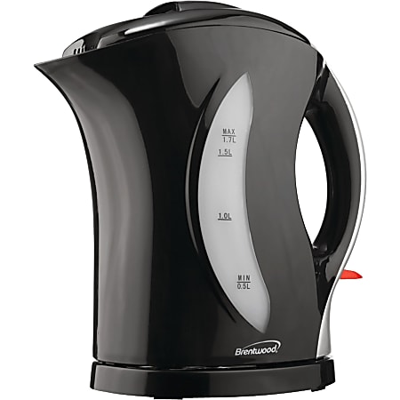 Brentwood 1.7 Liter Cordless Plastic Tea Kettle, KT-1618