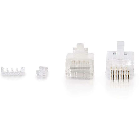 RJ45 Cat6 Modular Plug for Round Solid/Stranded Cable Multipack (TAA  Compliant) (50-Pack), Cat6 Cables, Ethernet Cables
